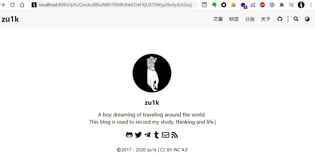 IPFS local web